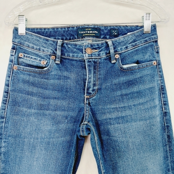 Lucky Brand Blue Denim Light Wash Blue Classic Five Pockets Jeans P3588 - Picture 2 of 11